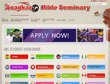 Tablet Screenshot of anagkazobibleseminary.org